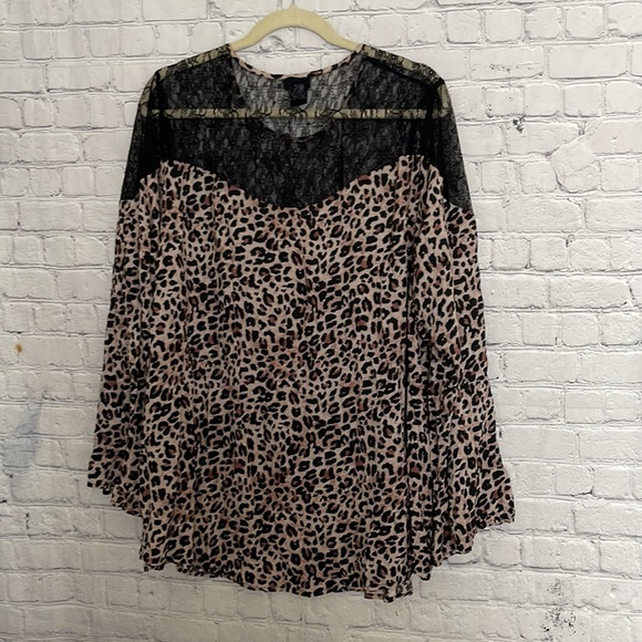 Torrid Leopard Print Blouse - Picture 8 of 11